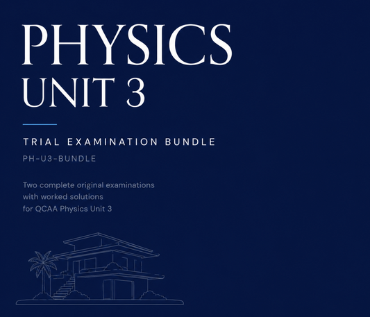 QCAA Physics Unit 3 Trial Examination Bundle