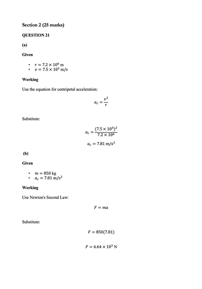 Physics Unit 3 Trial Examination 02